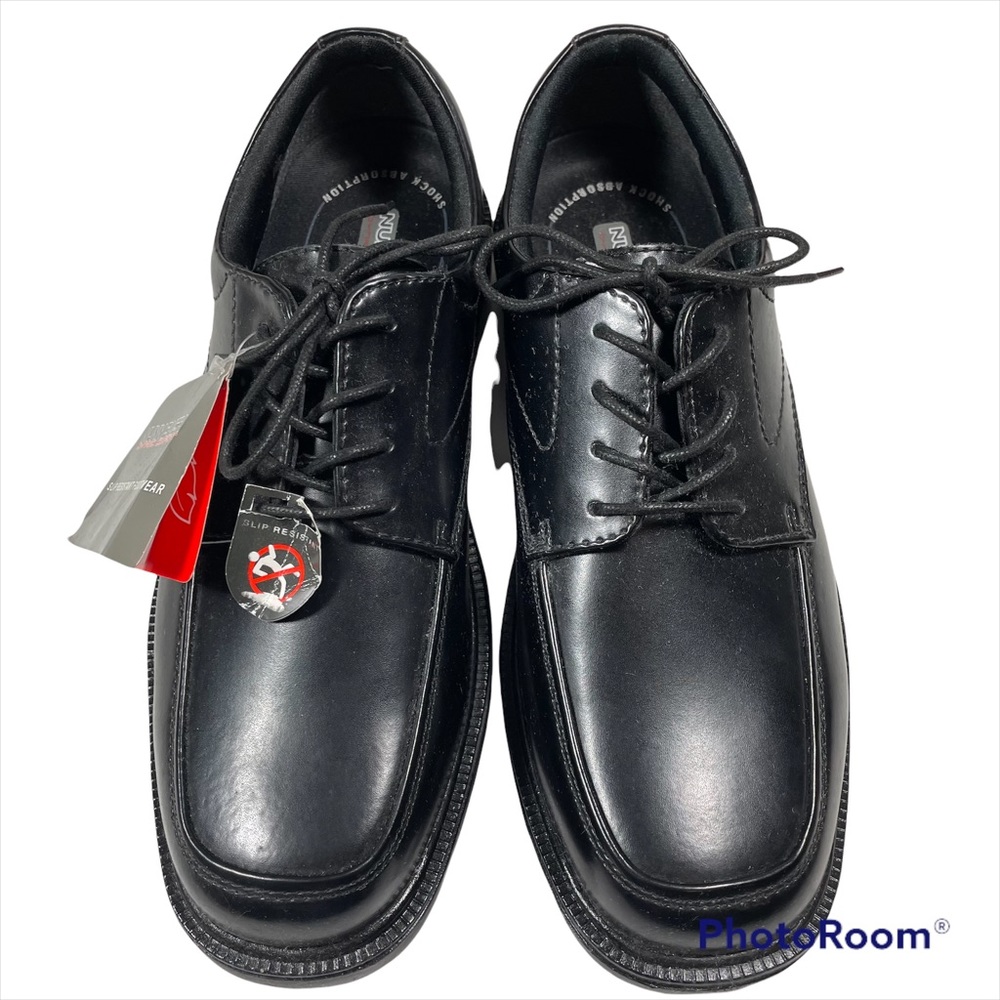 NWT Nunn Bush black genuine leather Oxford dress shoes size 8.5